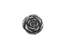 Carregar imagem no visualizador da galeria, Anel Flor Rosa com Trabalho Escurecido - Prata 925

