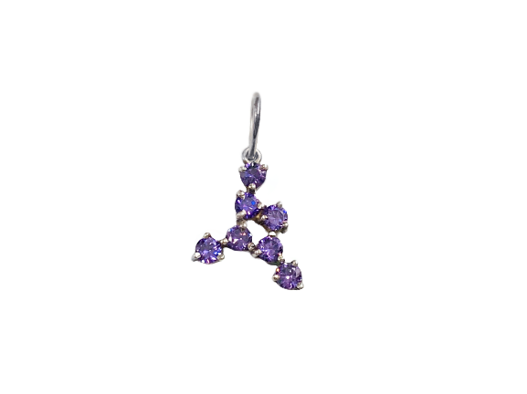 Pingente Pedras Estilizadas com Zircônias - Prata 925