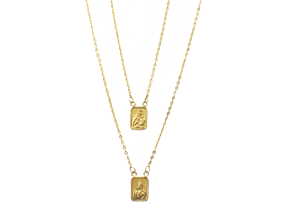 Escapulário Mini Tradicional  - Ouro 18k