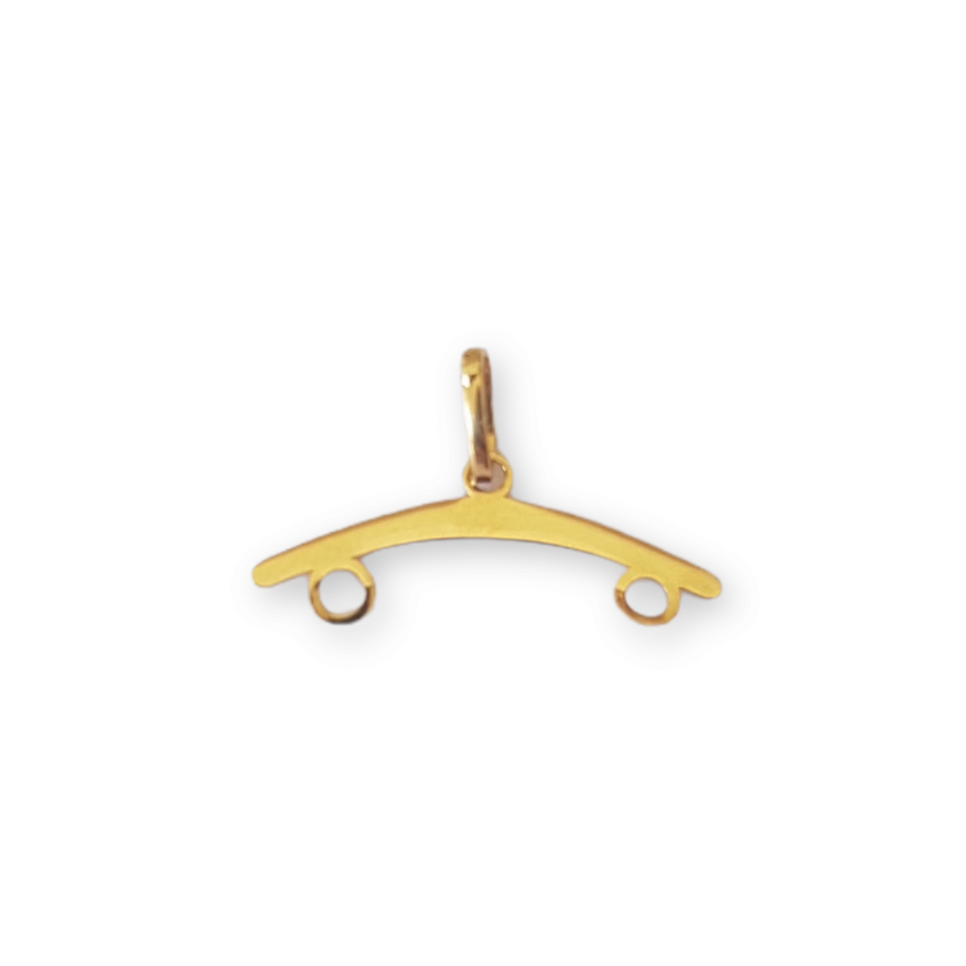 Pingente Canga com 2 Espaços - Ouro 18k