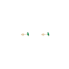 Carregar imagem no visualizador da galeria, Brinco Infantil Uma Navete Zircônia Pequena - Ouro 18k
